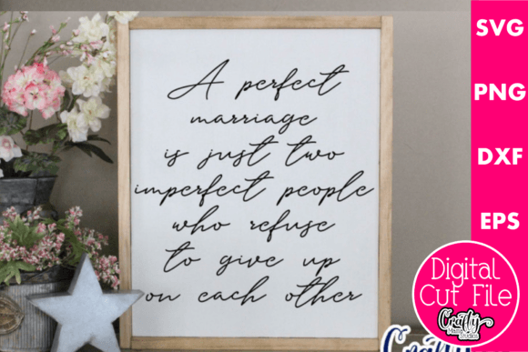 A Perfect Marriage Graphics for Crafts and Digital Products