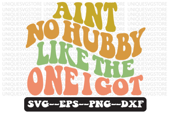 Aint No Hubby Like the One I Got Svg for Crafts and Graphics