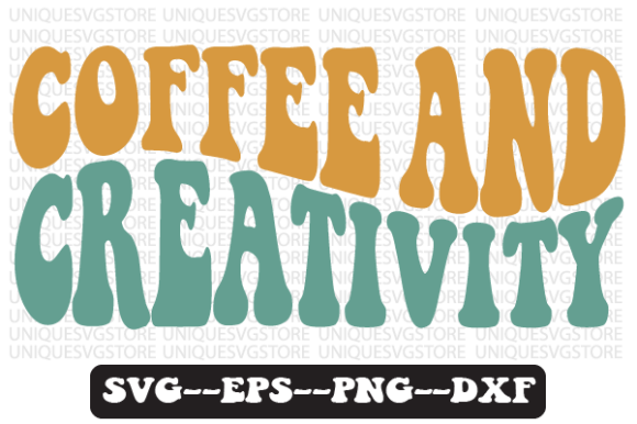 Coffee and Creativity Svg Png Design for Graphics and Crafts
