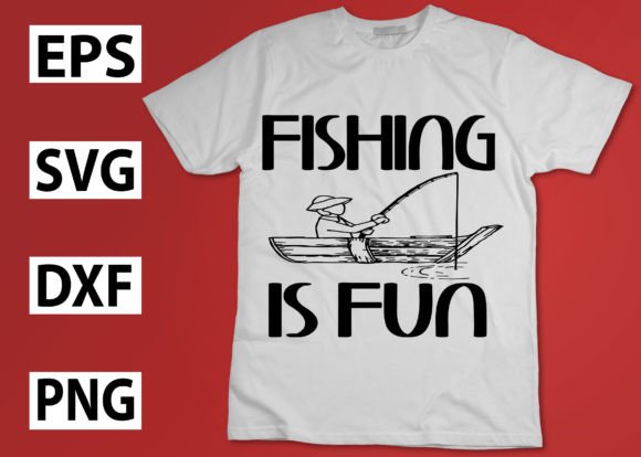 Fishing is Fun Graphics for Crafts and Blog Visuals