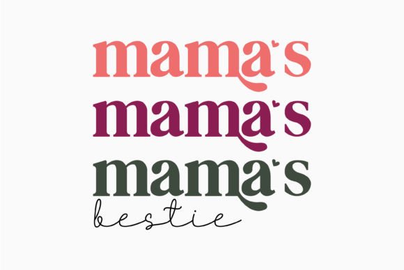 Mama s Bestie Retro Mothers Day Graphics in Crafts