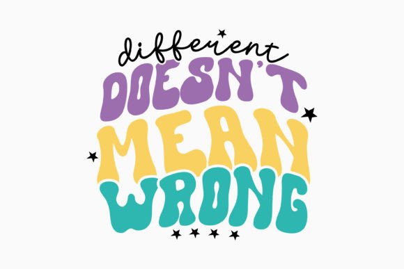 Retro Mental Health SVG Different Doesn for Graphics and Crafts