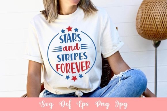 Stars and Stripes Forever Svg File for Crafts and Graphics