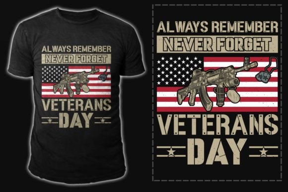 Veteran Typography T-shirt Design for Graphics and T-Shirt Designs